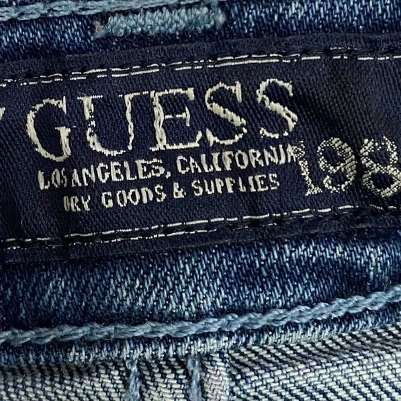 Guess I )enim Shorts Blue Size 27 Waist SKU 000318-1 - Picture 5 of 9